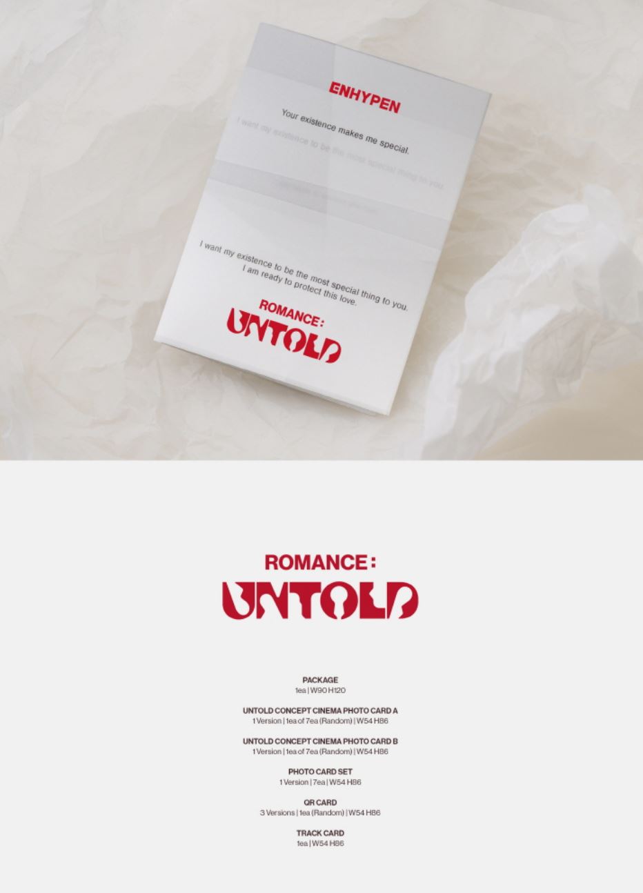 ENHYPEN - ROMANCE : UNTOLD (2ND STUDIO ALBUM) WEVERSE ALBUMS VER. Nolae