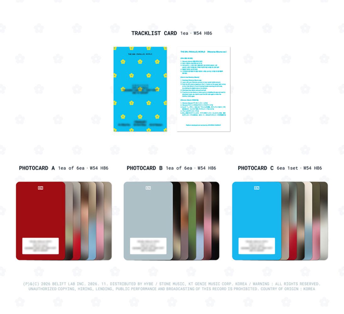 ENHYPEN - THE SIN : PARALLEL WORLD (WEVERSE ALBUMS VER.) Nolae