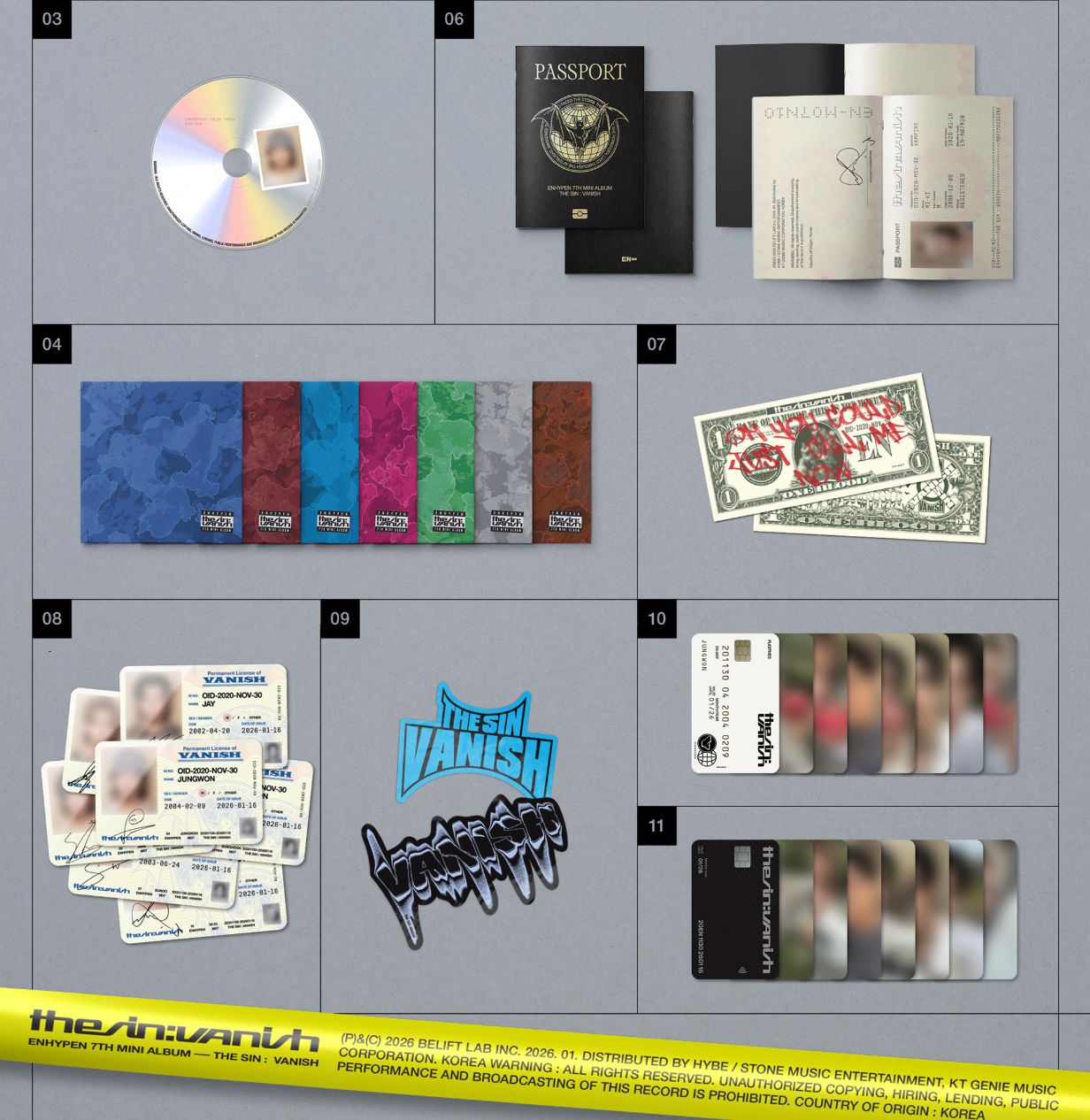 ENHYPEN - THE SIN: VANISH (FUGITIVES VER.) + Musicplant Gift Nolae