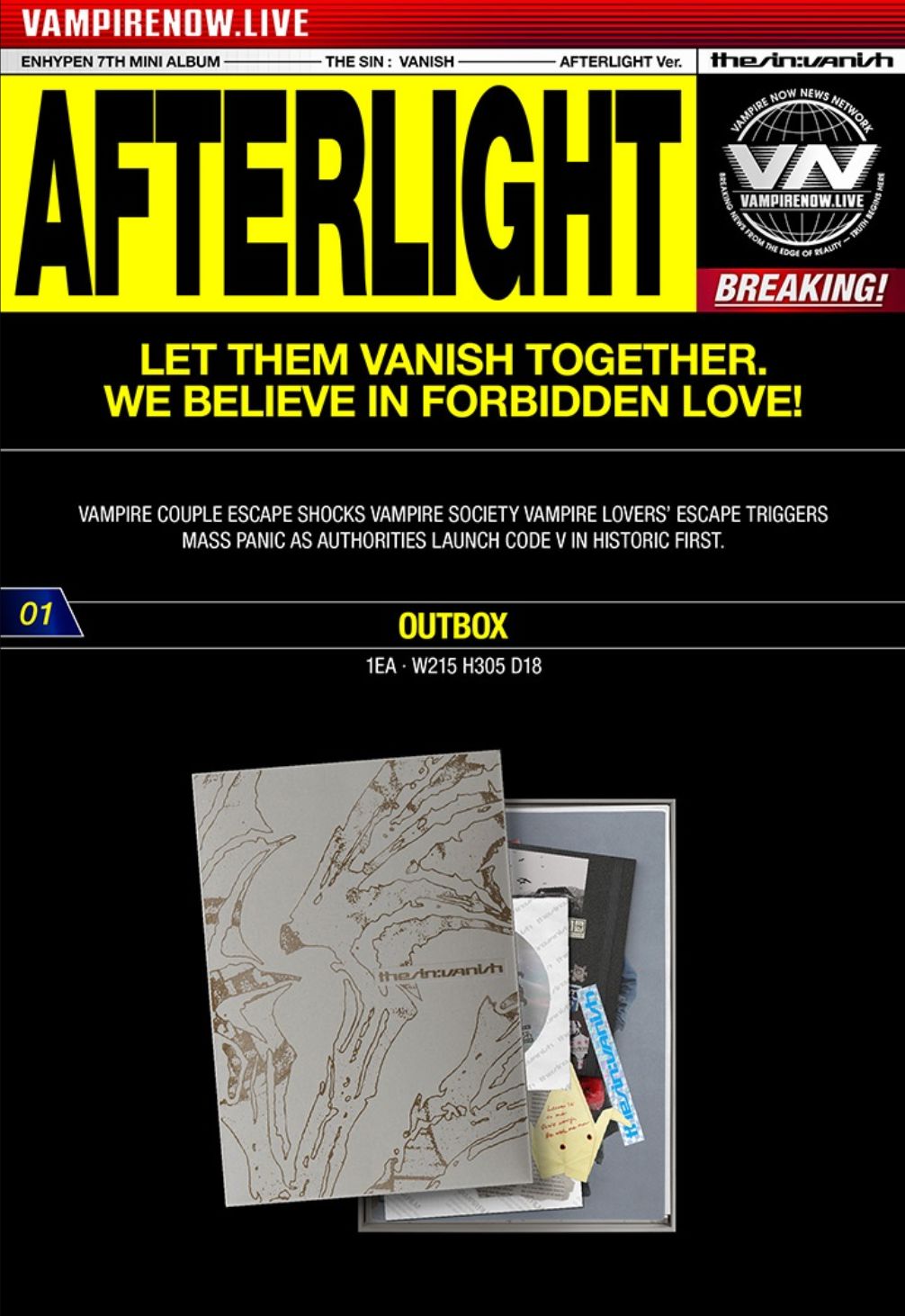 ENHYPEN - THE SIN: VANISH + WEVERSE GIFT Nolae