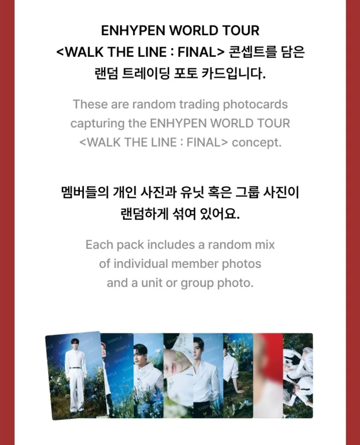 ENHYPEN - WALK THE LINE : FINAL WORLD TOUR OFFICIAL MD