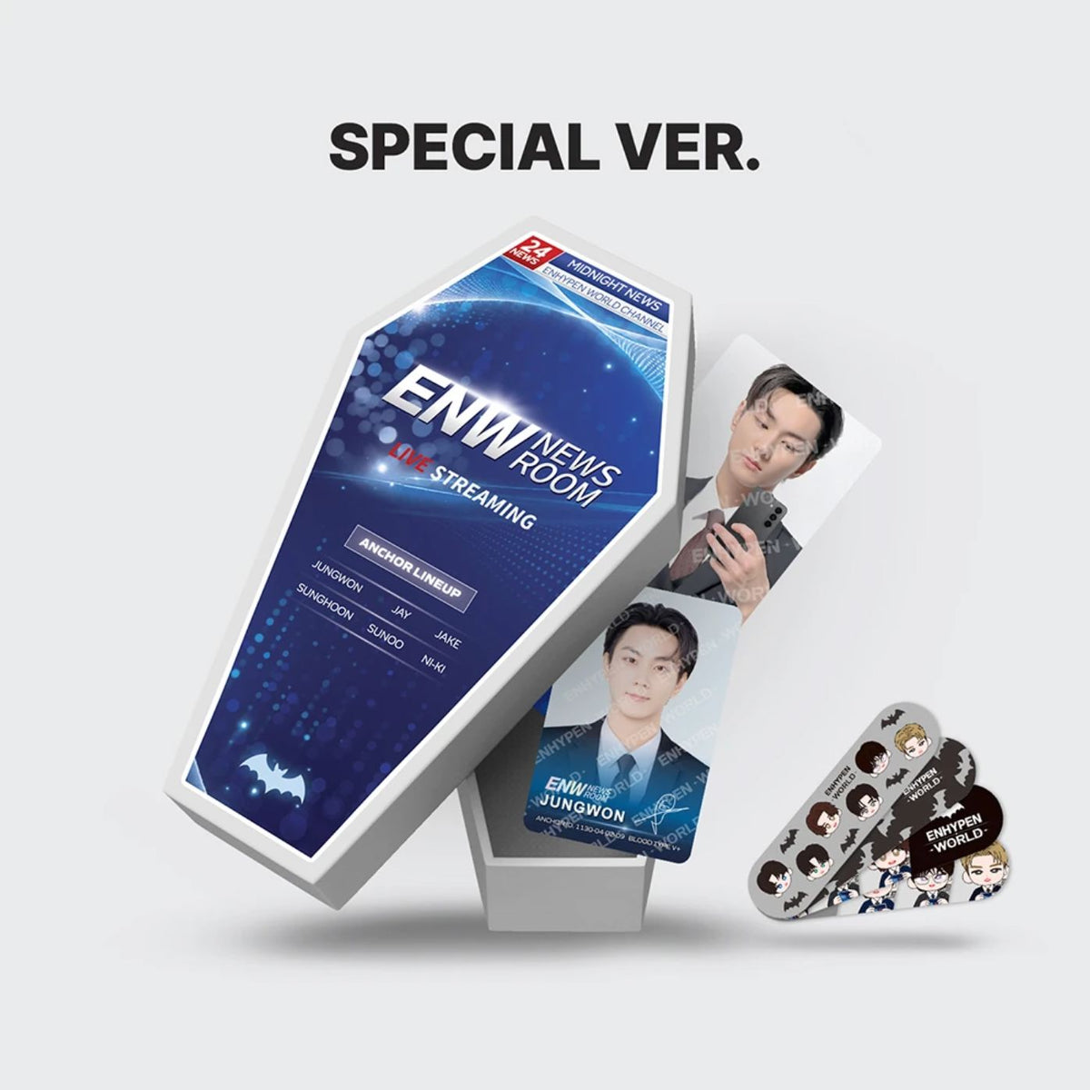 ENHYPEN - WORLD COUPON CARD COLLECTION (NEWS ROOM VER.) Nolae