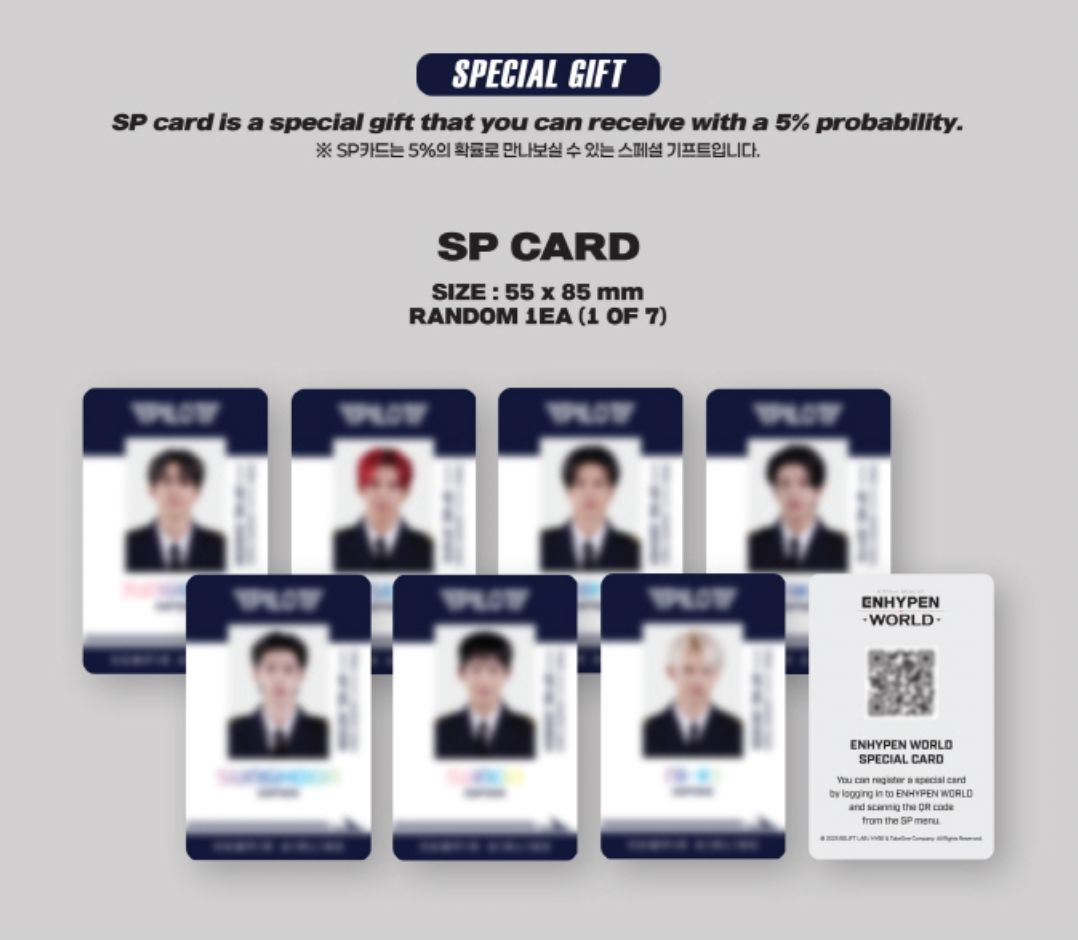 ENHYPEN - WORLD COUPON CARD COLLECTION (PILOT BASIC VER.) Nolae