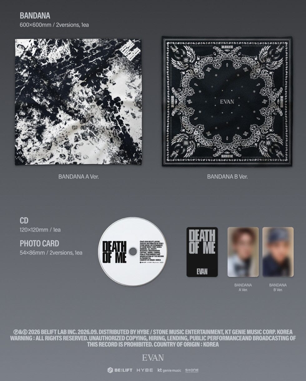 EVAN (Ex-ENHYPEN) - DEATH OF ME (BANDANA VER.) Nolae