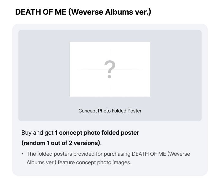 EVAN (Ex-ENHYPEN) - DEATH OF ME (WEVERSE ALBUMS VER.) + WEVERSE GIFT Nolae