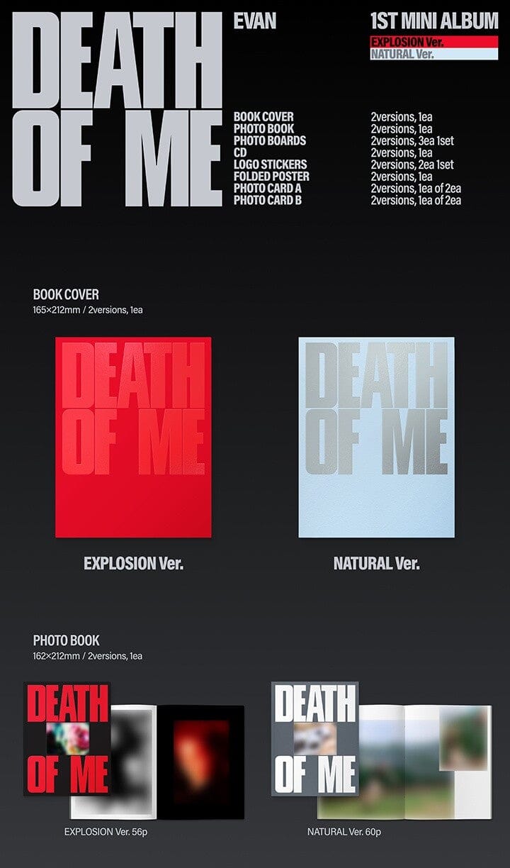 EVAN (Ex-ENHYPEN) - DEATH OF ME + WEVERSE GIFT Nolae