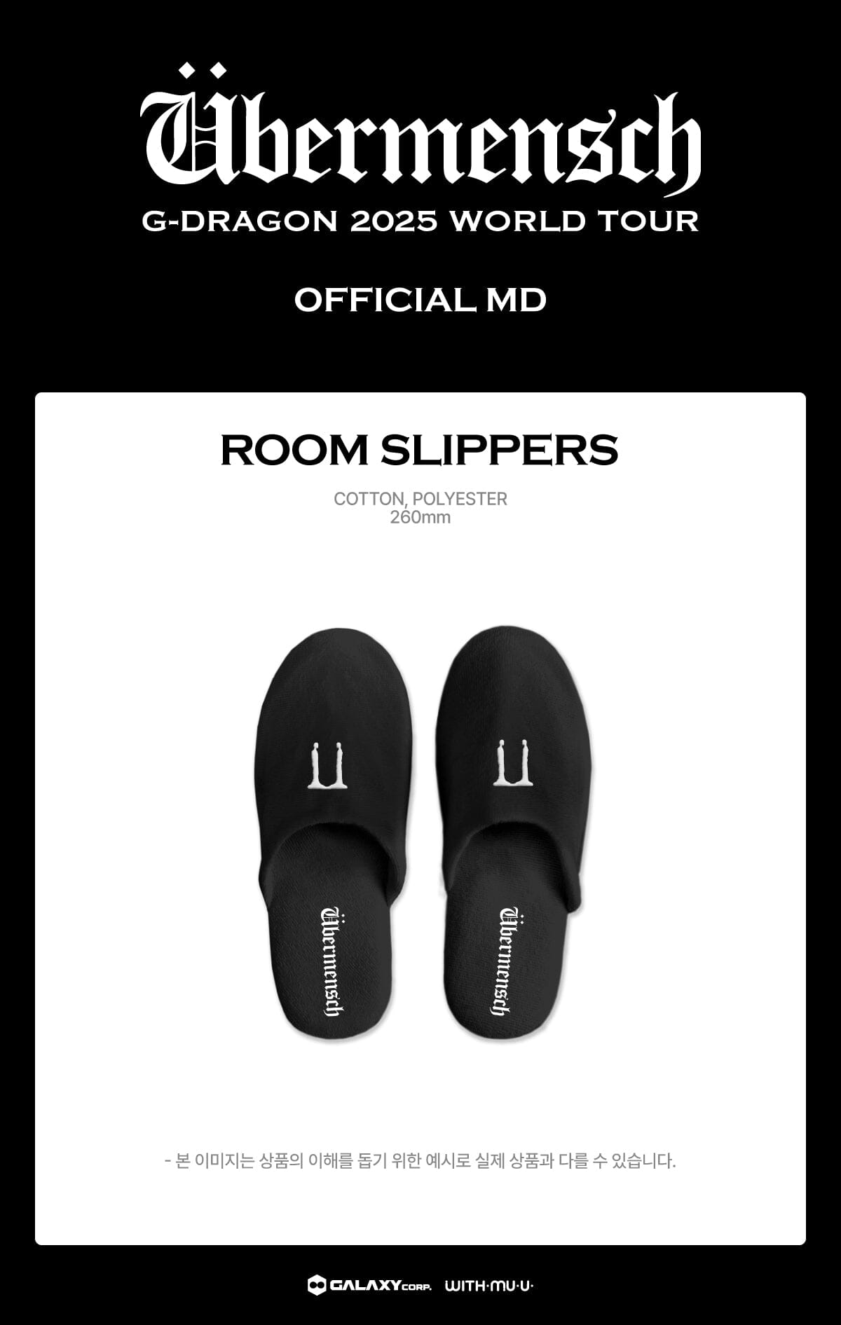 G-DRAGON - SOCKS & SLIPPERS (2025 WORLD TOUR 'ÜBERMENSCH' OFFICIAL MD)