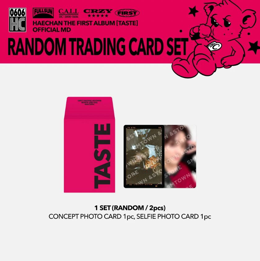 HAECHAN (NCT) - RANDOM TRADING CARD SET (THE 1ST ALBUM 'TASTE' OFFICIA