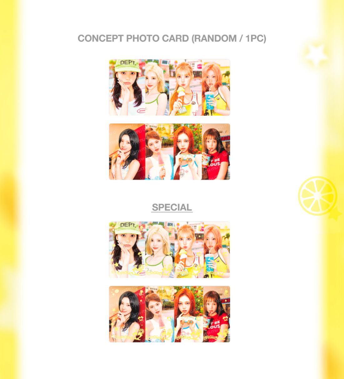 HEARTS2HEARTS - RANDOM TRADING CARD (LEMON TANG) Nolae
