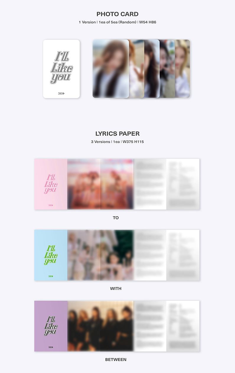 ILLIT - I’LL LIKE YOU (GLLIT VER.) SET + Weverse Gift Nolae