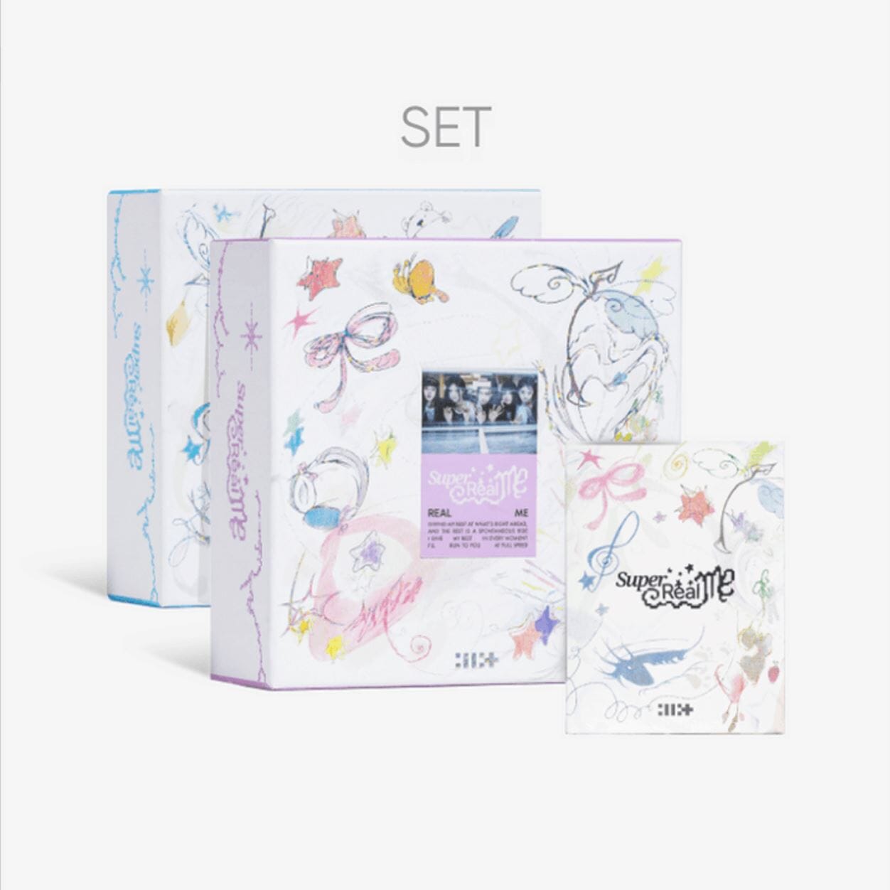 ILLIT - SUPER REAL ME (1ST MINI ALBUM) SET + Showcase Gift Nolae