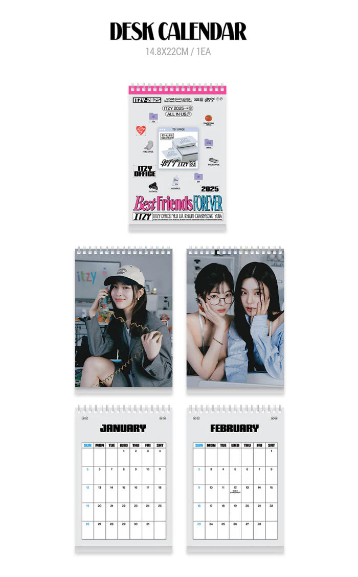 ITZY - 2025 SEASON'S GREETINGS (BEST FRIENDS FOREVER) + JYP SHOP Photocard Set Nolae