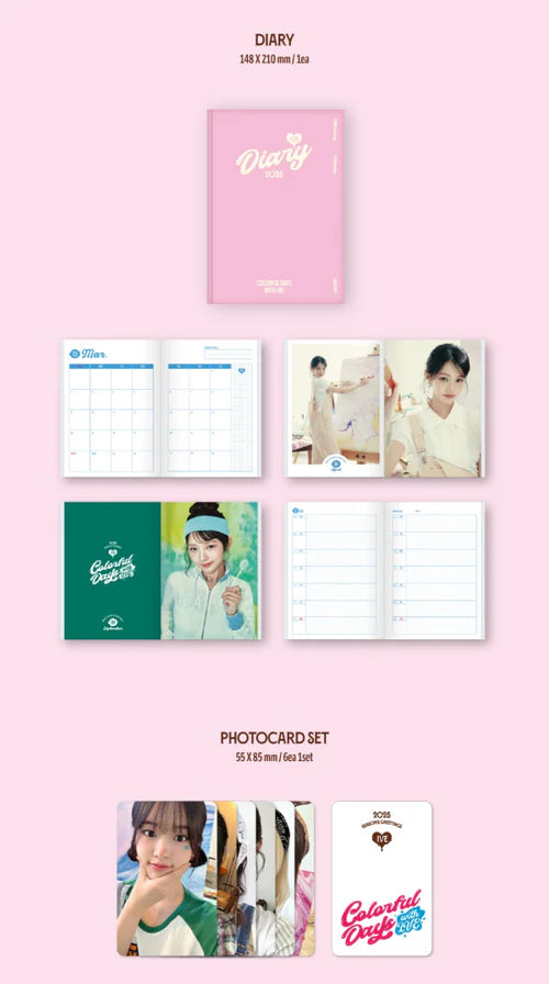 IVE - 2025 SEASON'S GREETINGS (COLORFUL DAYS WITH IVE) + Soundwave Photocard Nolae