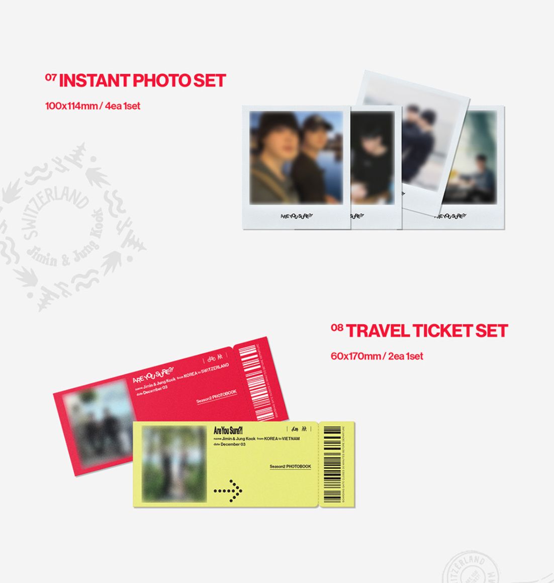 JIMIN X JUNGKOOK (BTS) - ARE YOU SURE?! SEASON2 (PHOTOBOOK) + Weverse Gift Nolae