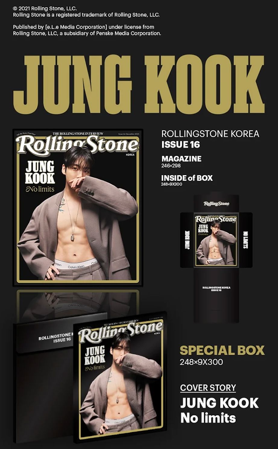 JUNGKOOK (BTS) - ROLLING STONE KOREA (16TH ISSUE) Nolae