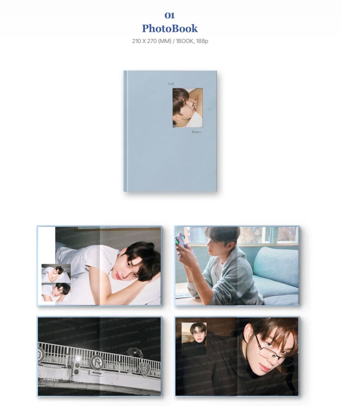 JUNGWOO (NCT) - VEIL OF FRAME (PHOTOBOOK) Nolae