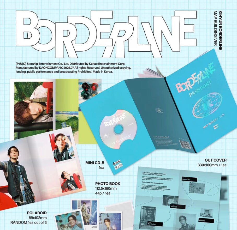 KIHYUN (MONSTA X) - BORDERLINE VER SET + Starship Square Gift Nolae