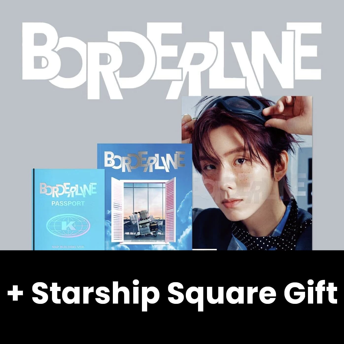 KIHYUN (MONSTA X) - BORDERLINE VER SET + Starship Square Gift Nolae