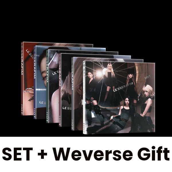 LE SSERAFIM - HOT (COMPACT VER.) SET + Weverse Gift Nolae