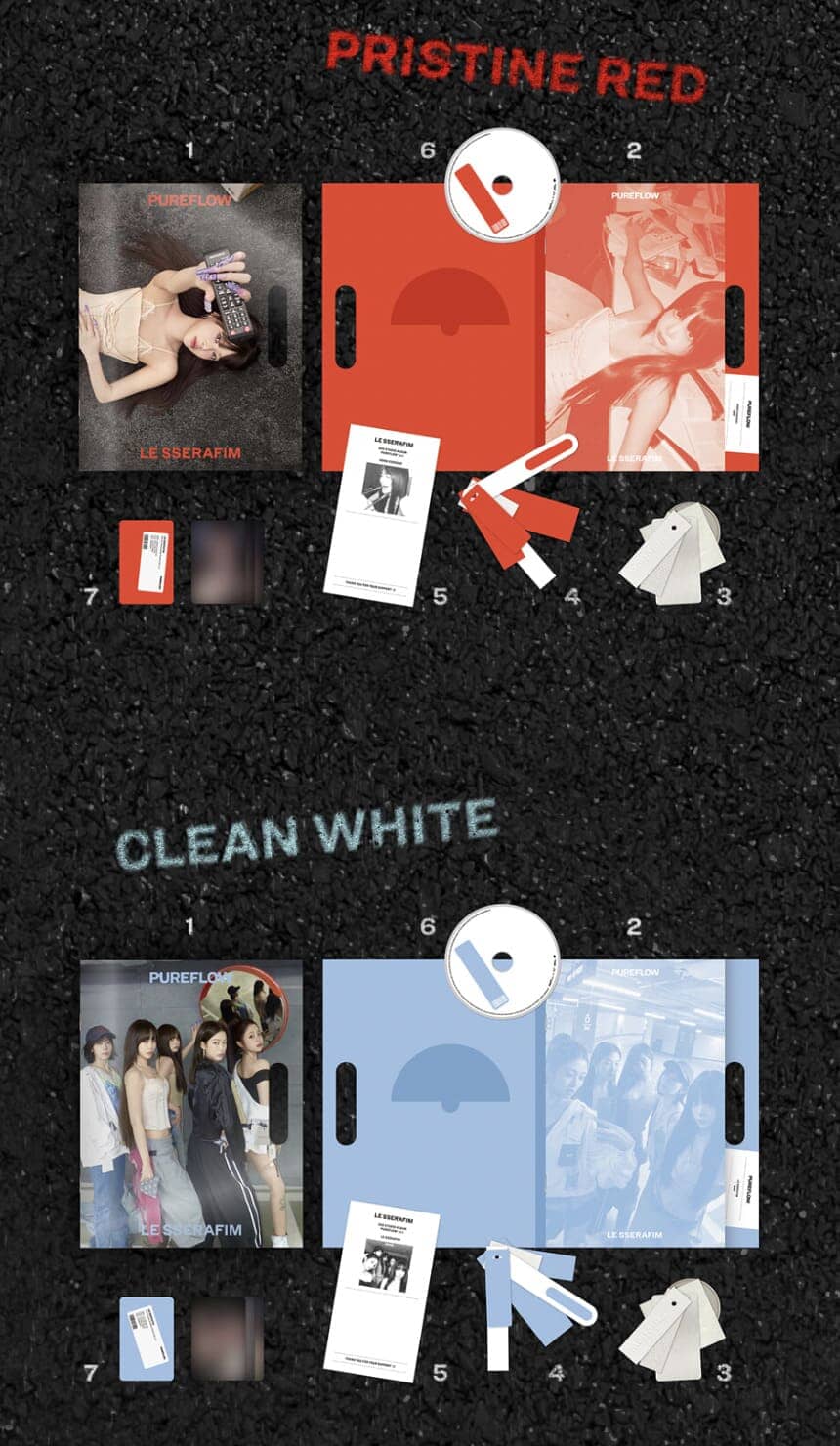 LE SSERAFIM - 'PUREFLOW' PT.1 (COMPACT VER.) + Weverse Gift