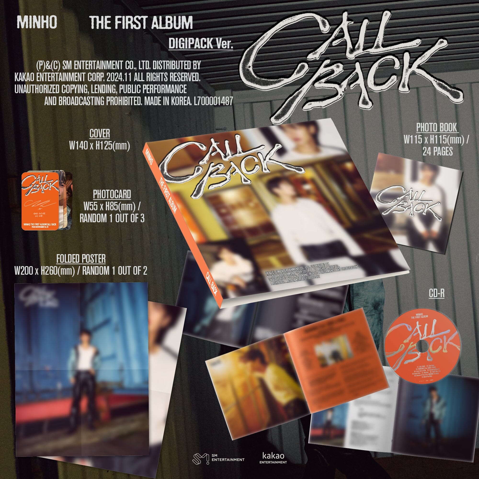 MINHO – CALL BACK (DIGIPACK VER.) Nolae