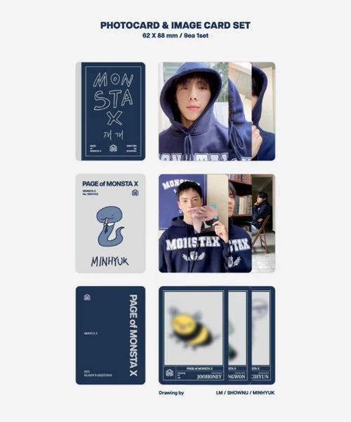 MONSTA X - 2025 SEASON'S GREETINGS (PAGE OF MONSTA X) + Soundwave Photocard Nolae