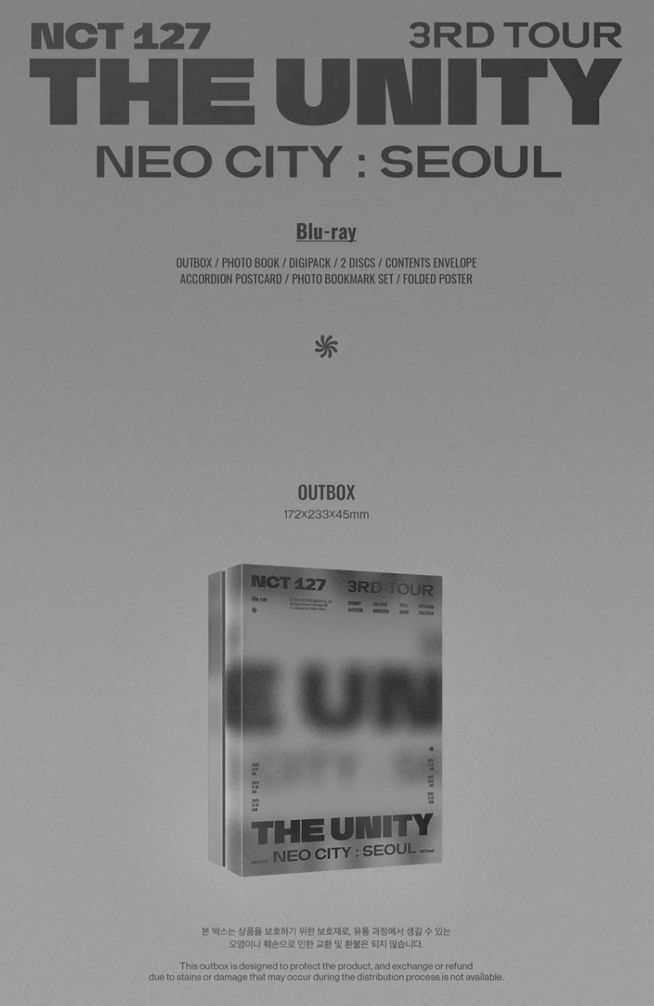 NCT 127 - 3RD TOUR 'THE UNITY' NEO CITY : SEOUL (DVD/ BLU-RAY/ DIGITAL CODE) Nolae