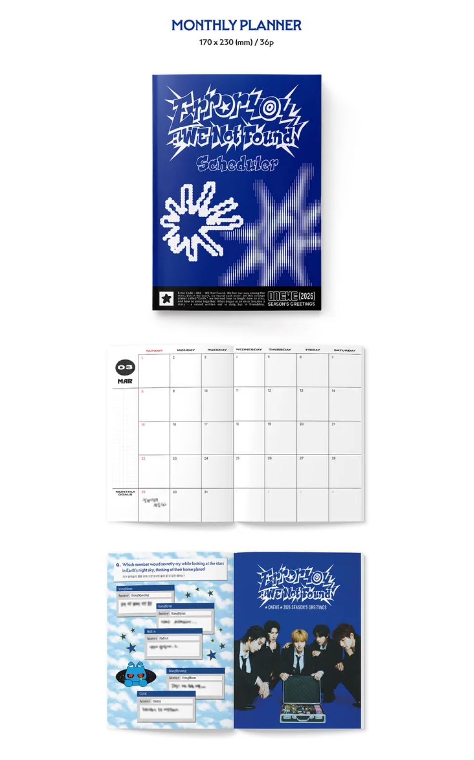 ONEWE - 2026 SEASON'S GREETINGS (ERROR 404 : WE NOT FOUND) + Bizent Gift Nolae