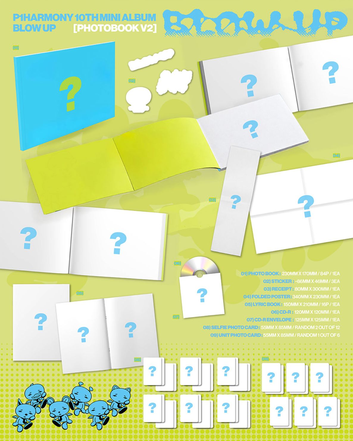 P1HARMONY - BLOW UP (PHOTOBOOK VER.) SET + Musicplant Gift Nolae