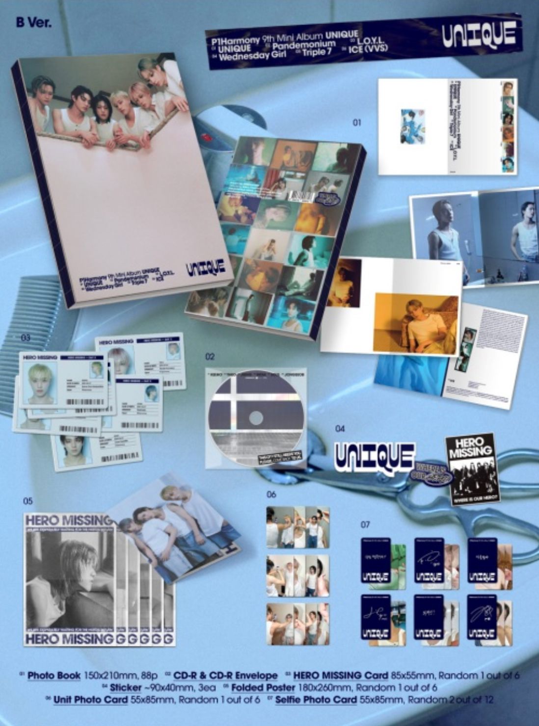 P1HARMONY - UNIQUE (PHOTO BOOK VER.) Nolae