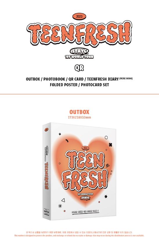 STAYC - 1ST WORLD TOUR (TEENFRESH) DVD & QR Nolae