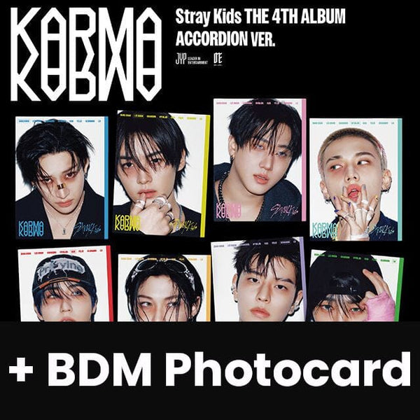 straykids バンチャン KARMA BDM MAKESTAR FANS STRAY KIDS - KARMA (ACCORDION VER.) + BDM Photocard