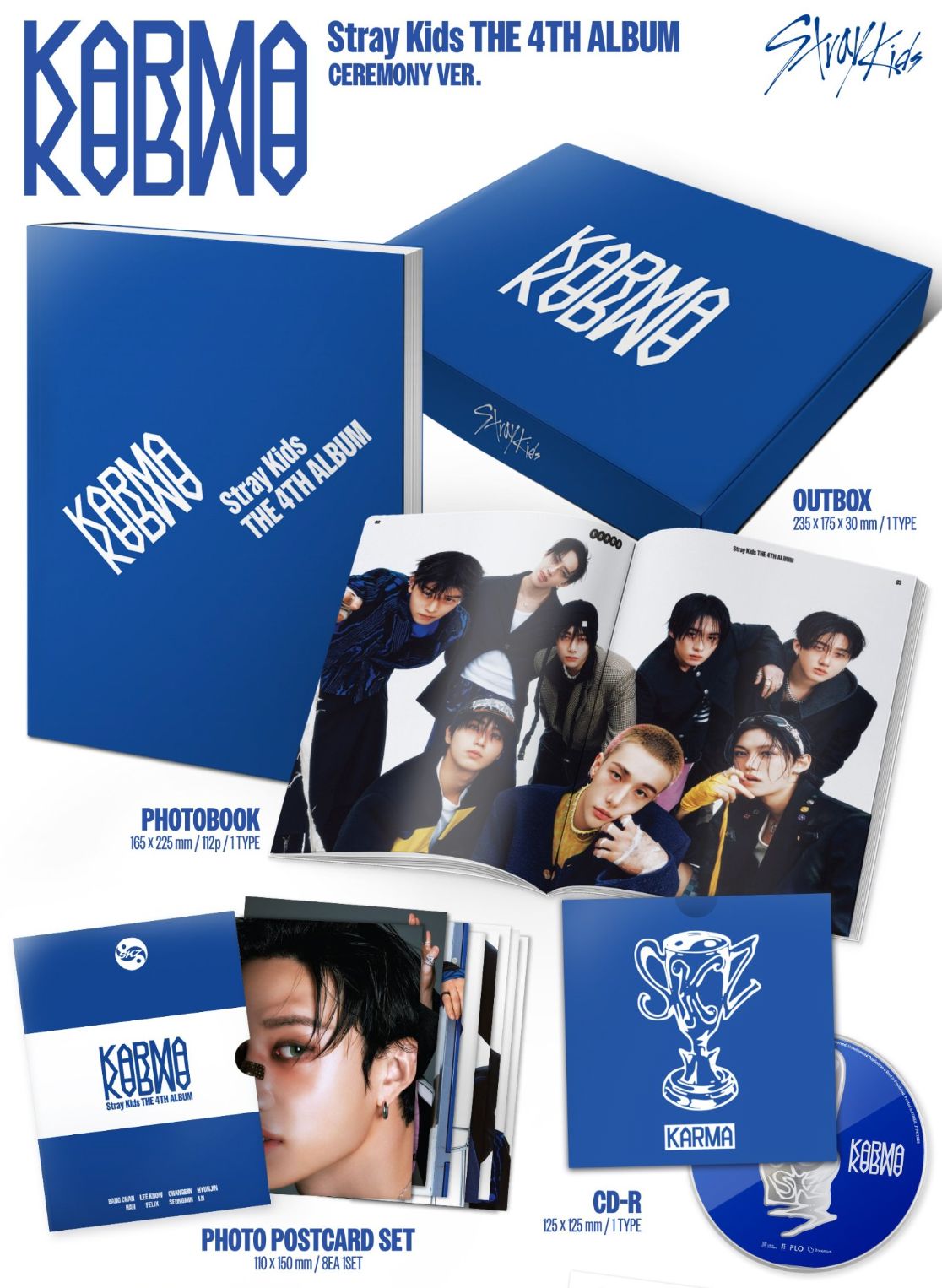 STRAY KIDS - KARMA + Musickorea Photocard Nolae
