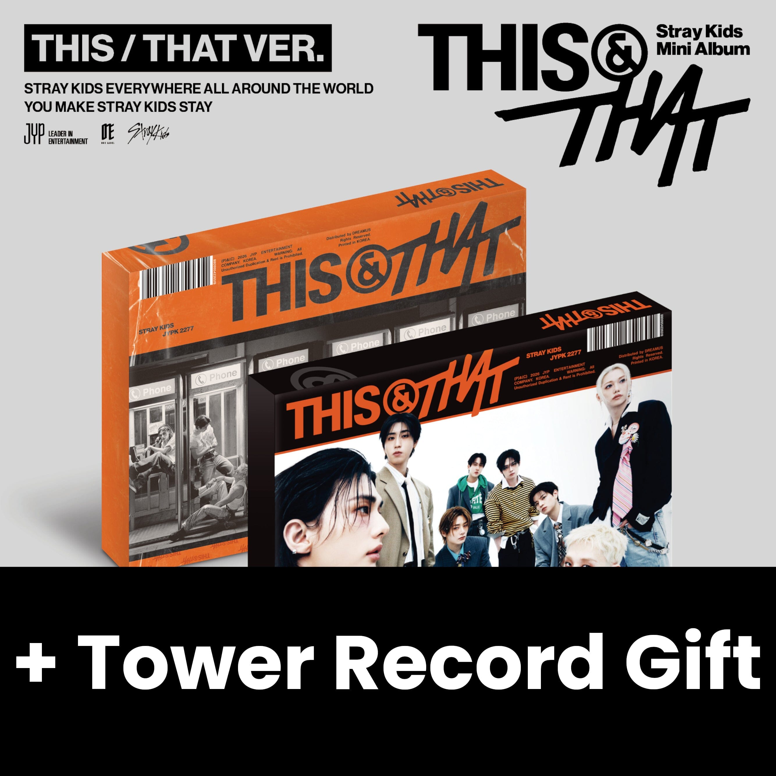 STRAY KIDS - THIS & THAT + Tower Record Gift Nolae