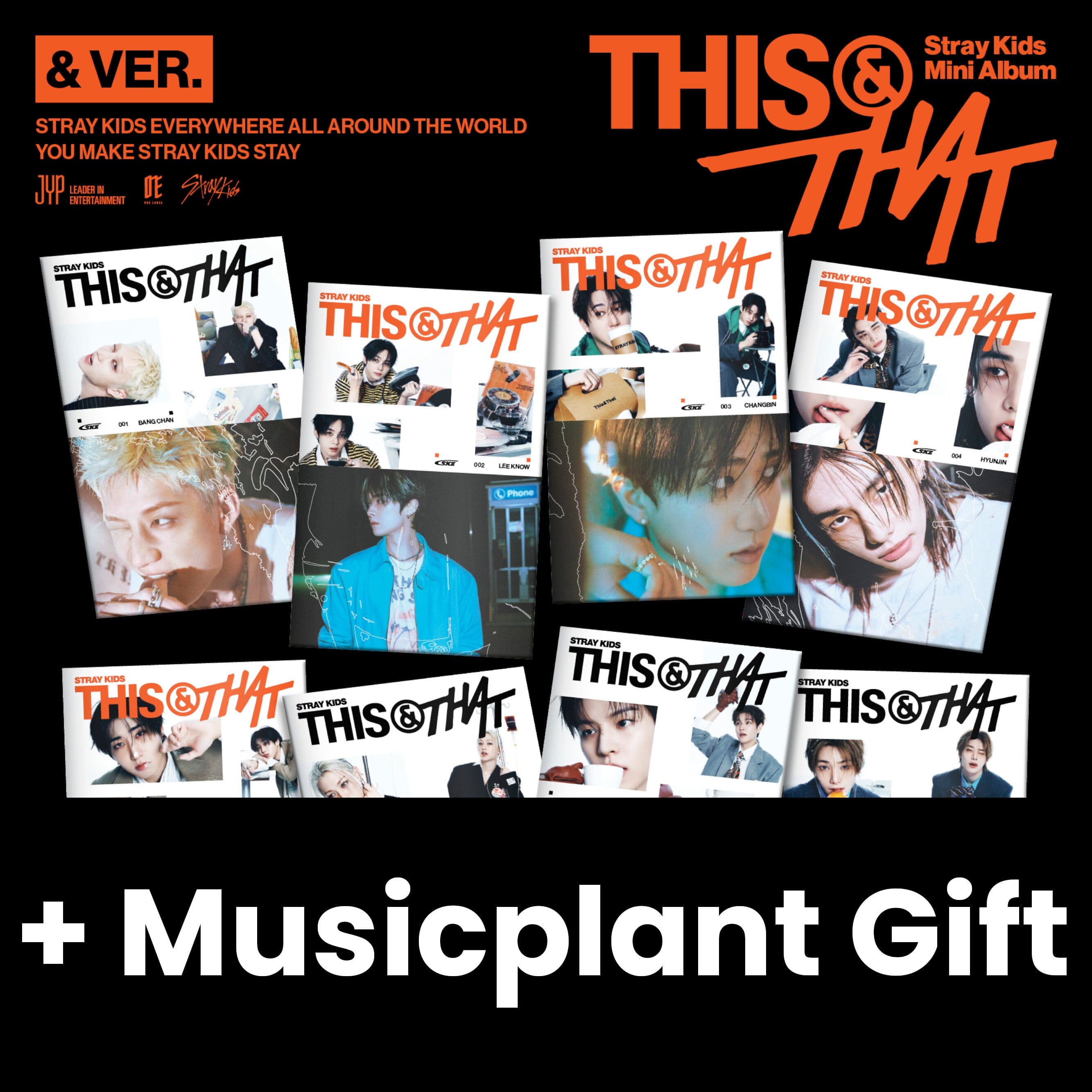 STRAY KIDS - THIS & THAT (& VER.) + Musicplant Gift Nolae