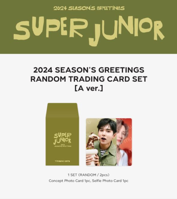 SUPER JUNIOR - RANDOM TRADING CARD SET (2024 SEASON'S GREETINGS OFFICIAL MD) Nolae