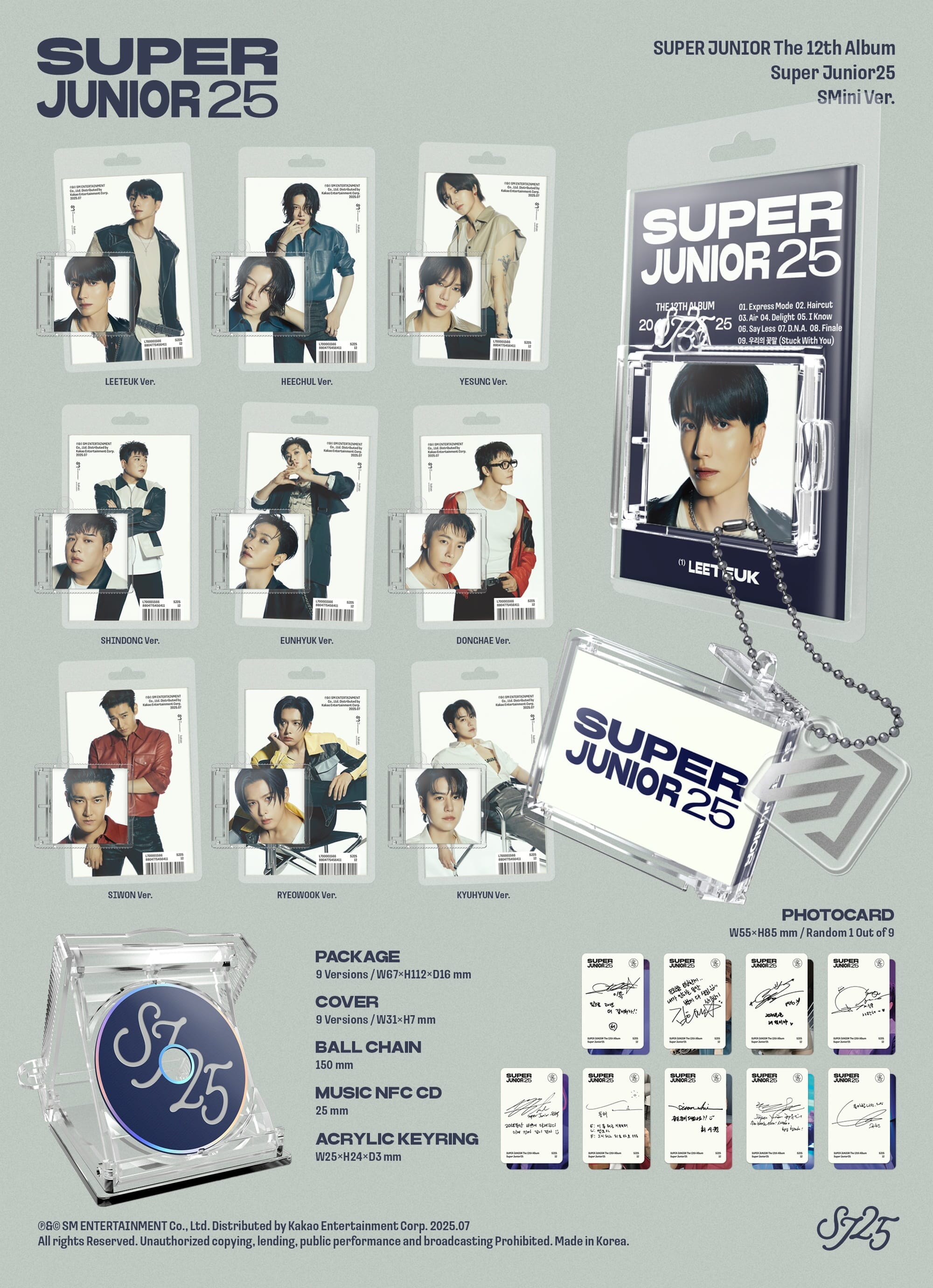 SUPER JUNIOR - SUPER JUNIOR25 (SMINI VER.) Nolae