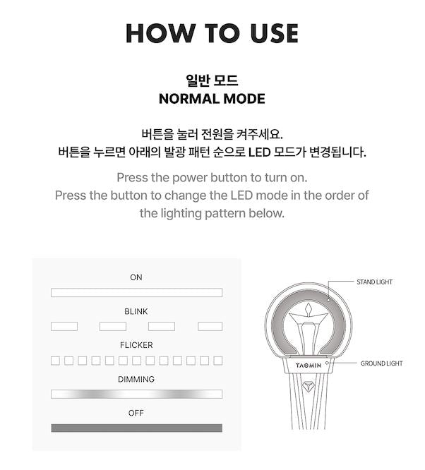 TAEMIN (SHINEE) - OFFICIAL LIGHT STICK Nolae