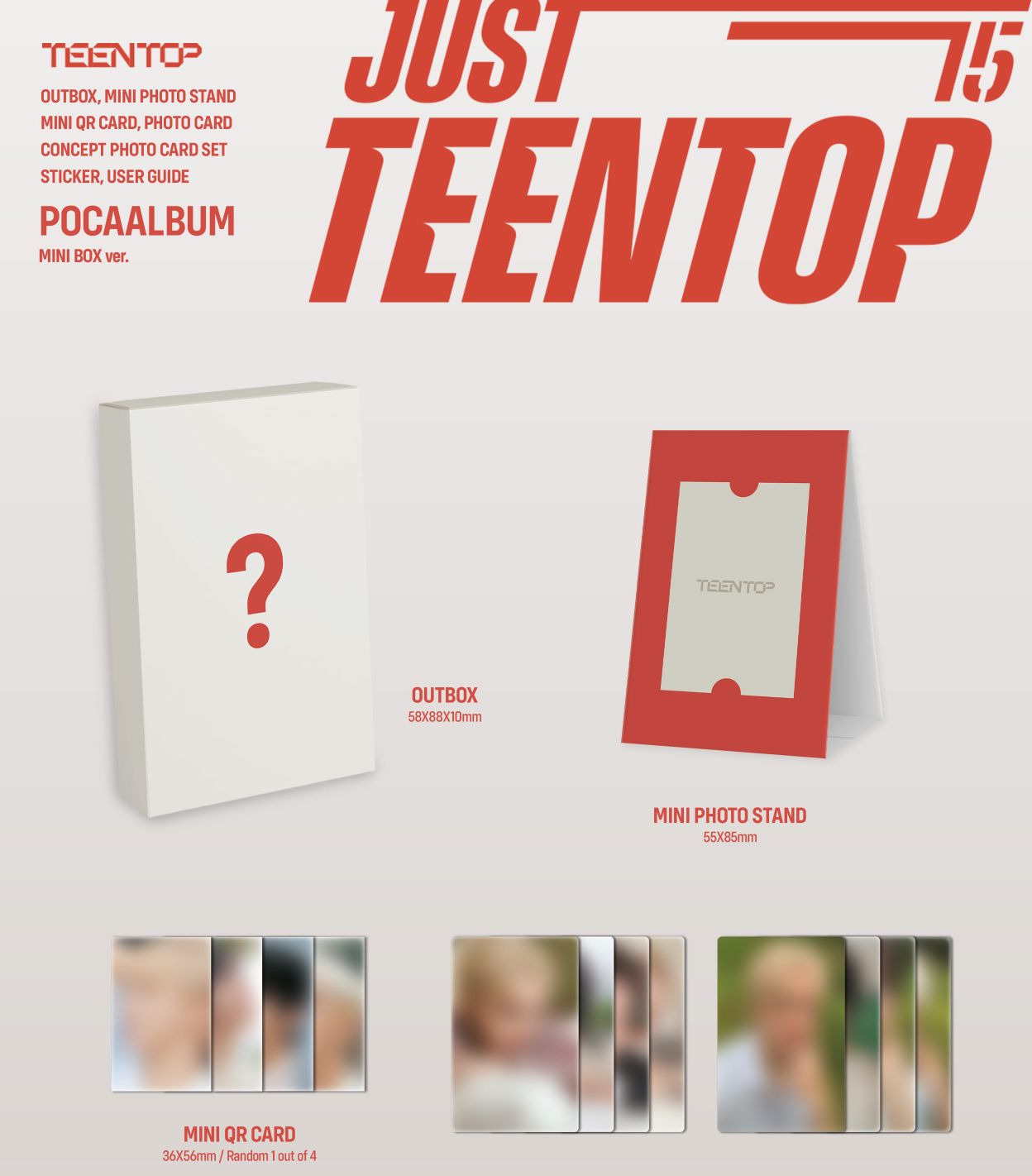 TEEN TOP - JUST 15, JUST TEEN TOP (POCA ALBUM) Nolae