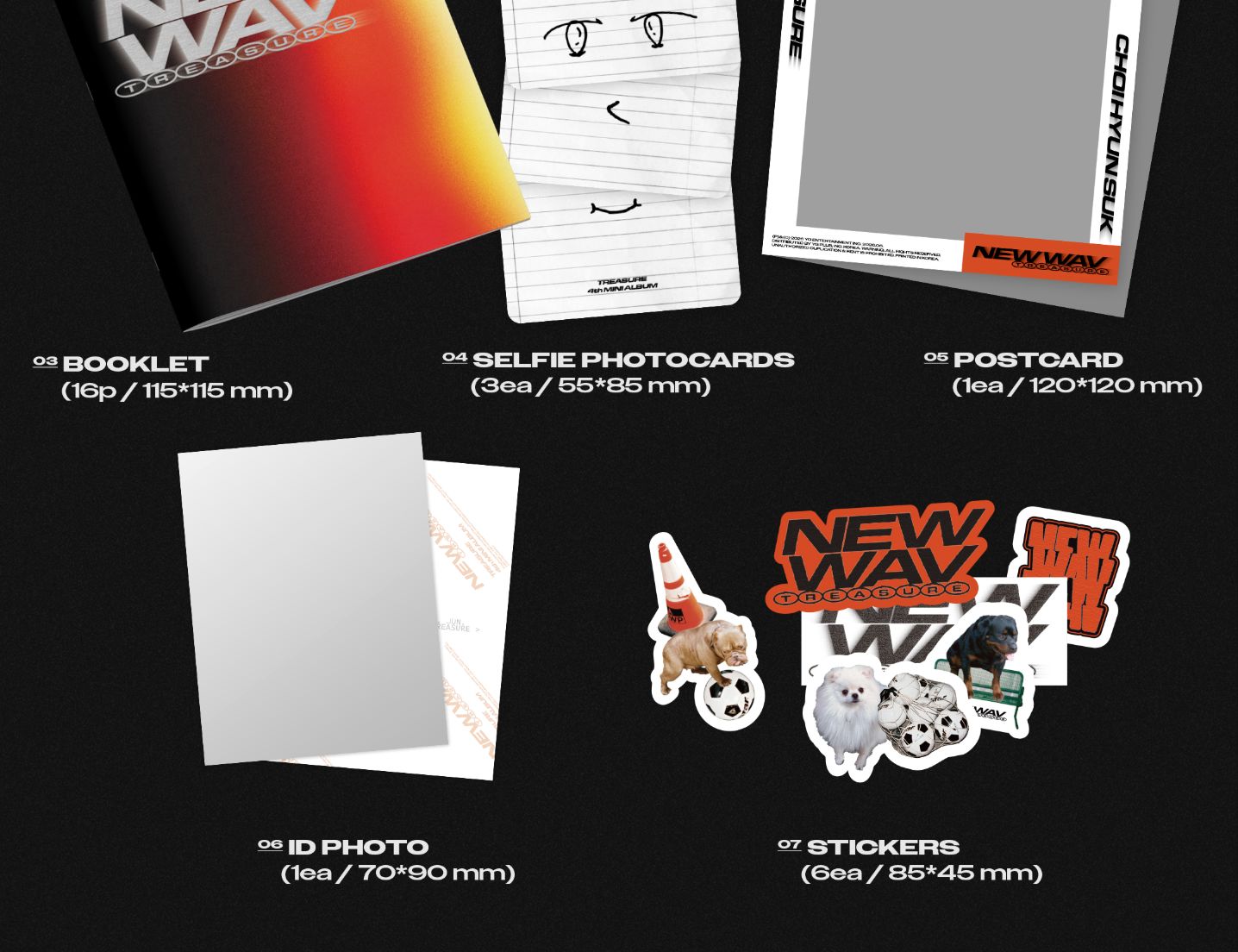 TREASURE - NEW WAV (RAW VER.) SET + EARLY-BIRD Weverse Gift Nolae