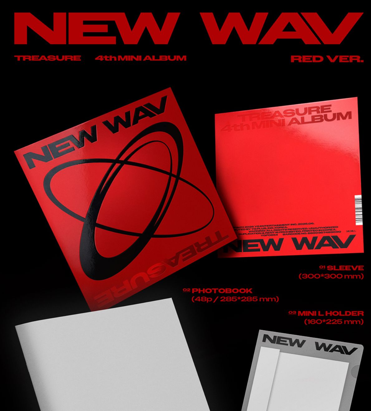 TREASURE - NEW WAV SET + EARLY-BIRD Weverse Gift Nolae