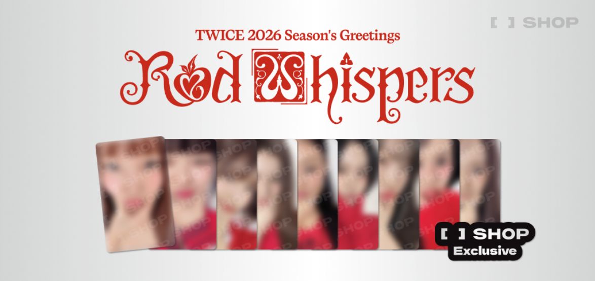 TWICE - 2026 SEASON'S GREETINGS (RED WHISPERS) + FANS SHOP Photocard Set Nolae