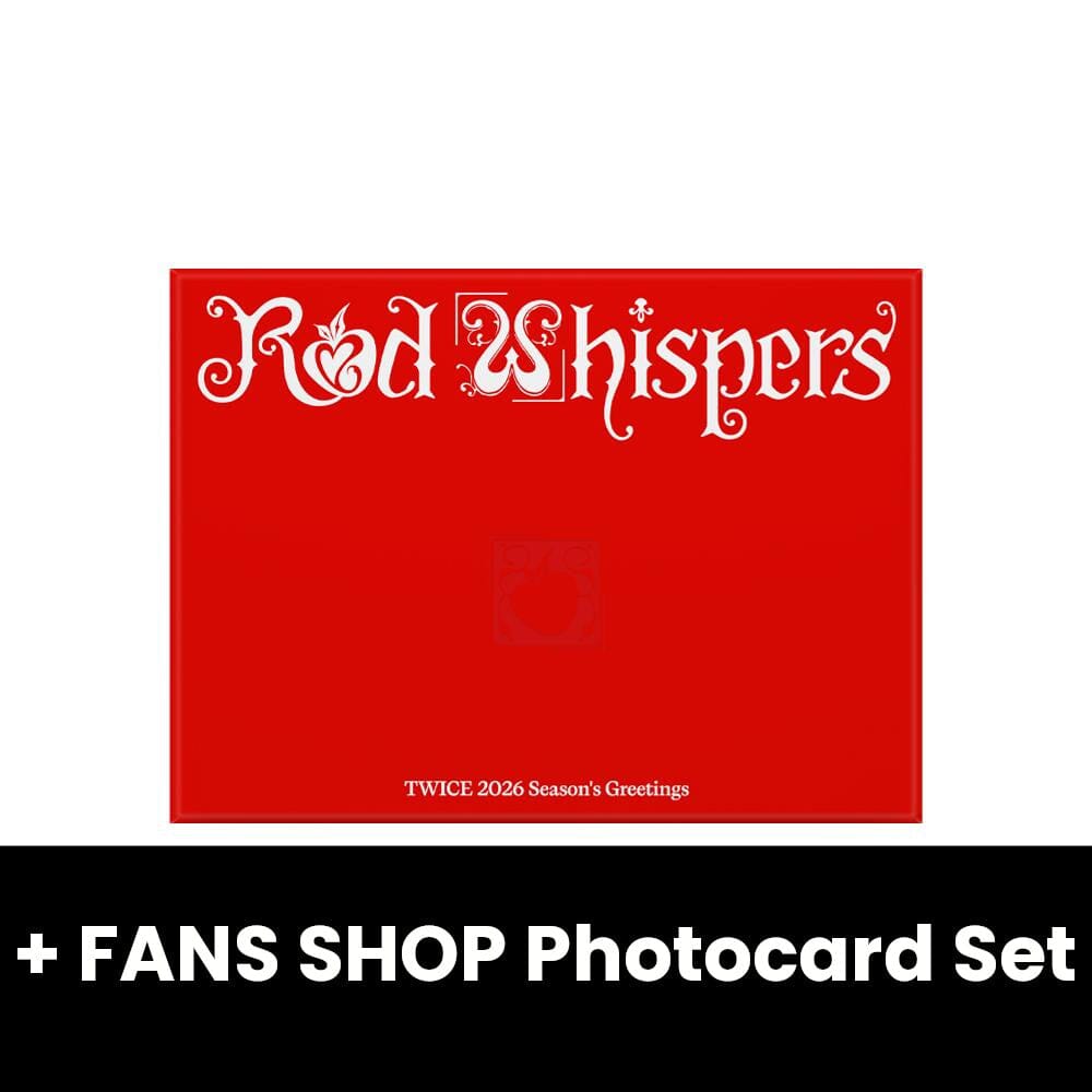 TWICE - 2026 SEASON'S GREETINGS (RED WHISPERS) + FANS SHOP Photocard Set Nolae