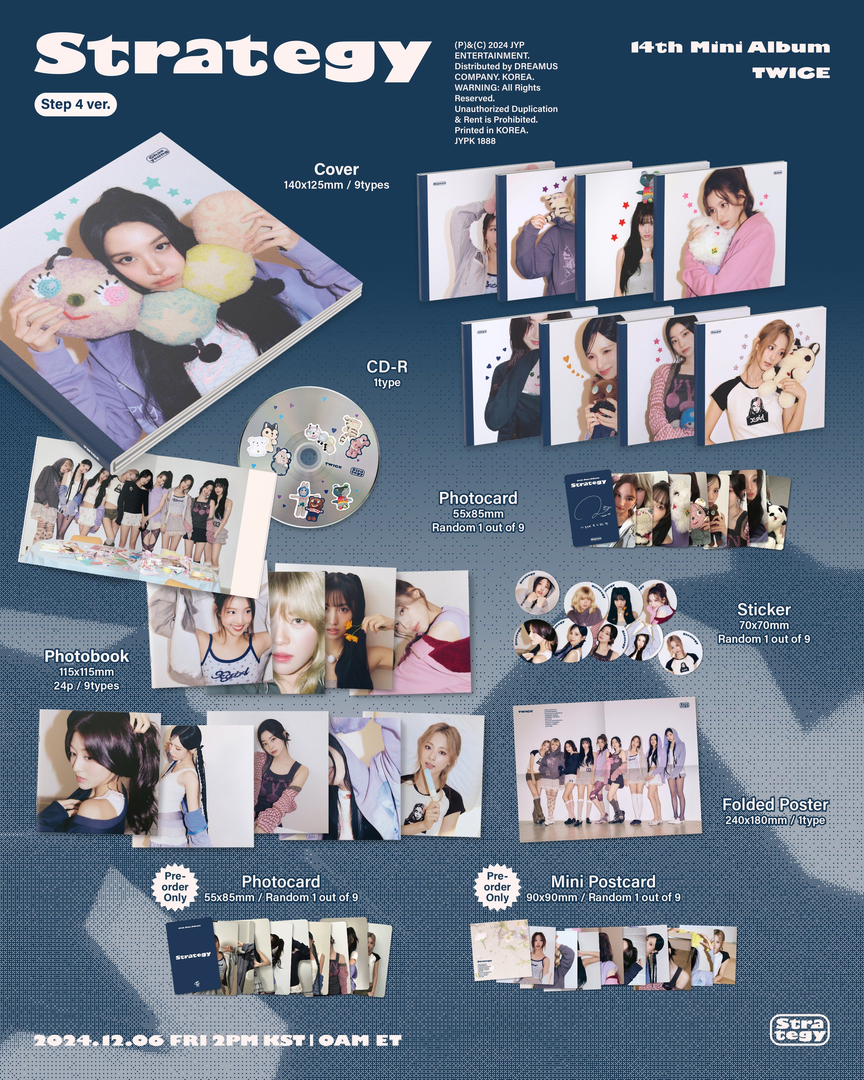 TWICE - STRATEGY (STEP 4 VER.) SET + Apple Music Gift Nolae