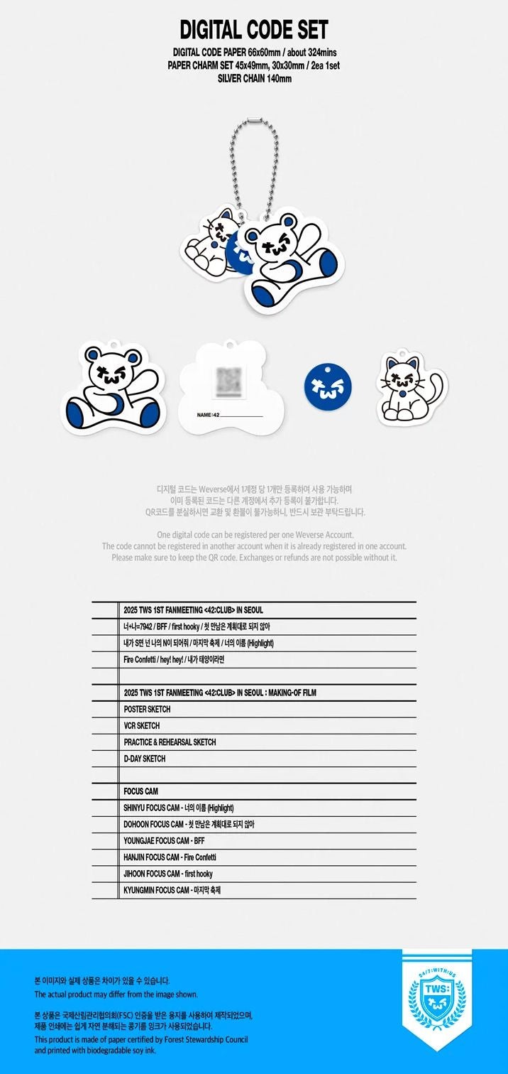 TWS - 42:CLUB : 1ST FANMEETING IN SEOUL + Weverse Gift Nolae