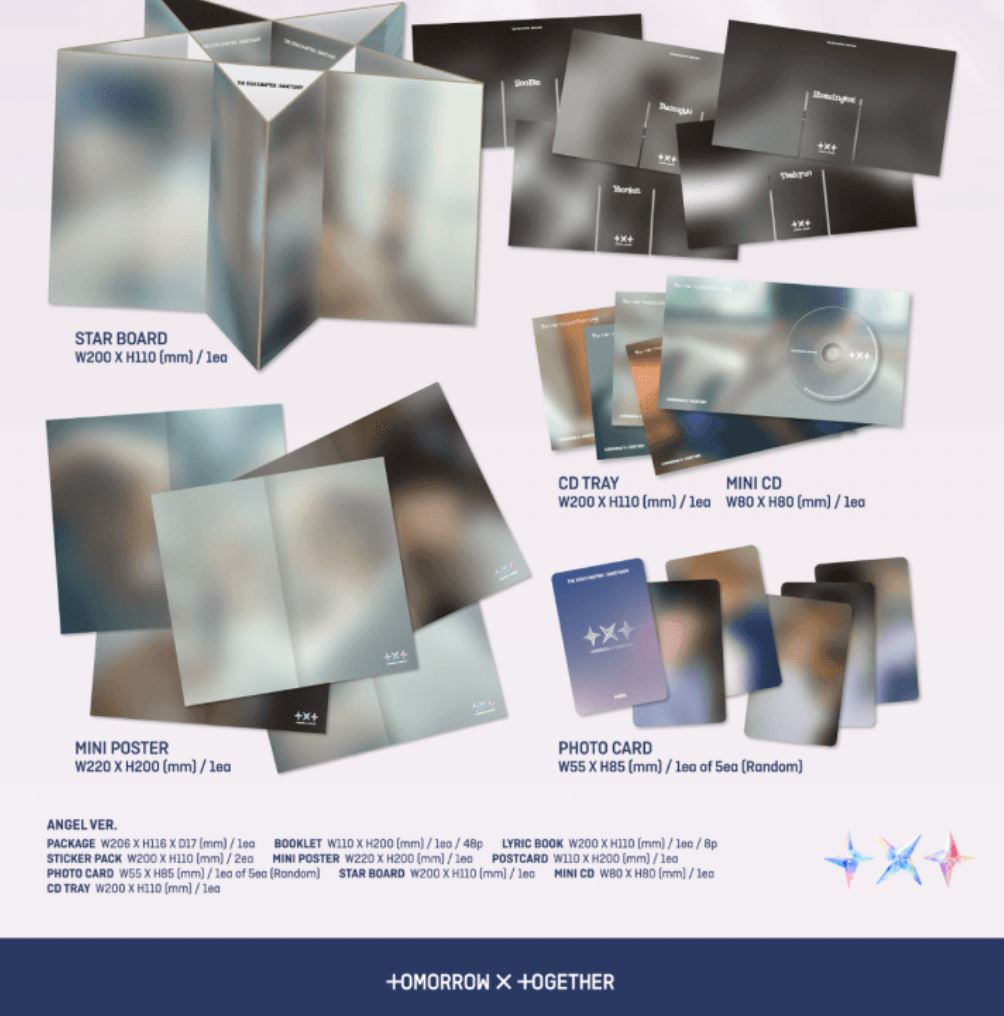 TXT - SANCTUARY (ANGEL VER.) SET + Weverse Gift Nolae