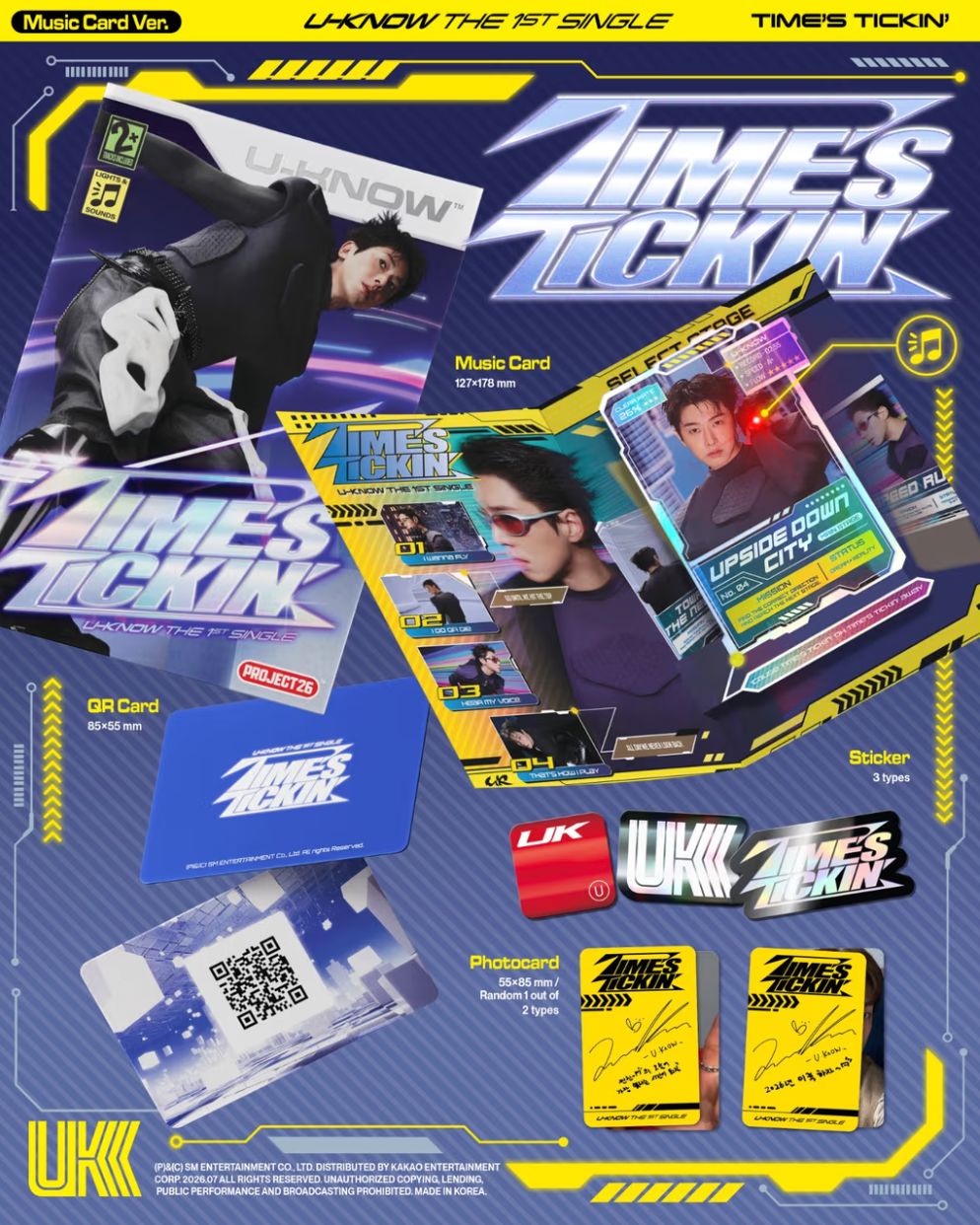 U-KNOW YUNHO (TVXQ!) - TIME'S TICKIN' (MUSIC CARD VER.) Nolae