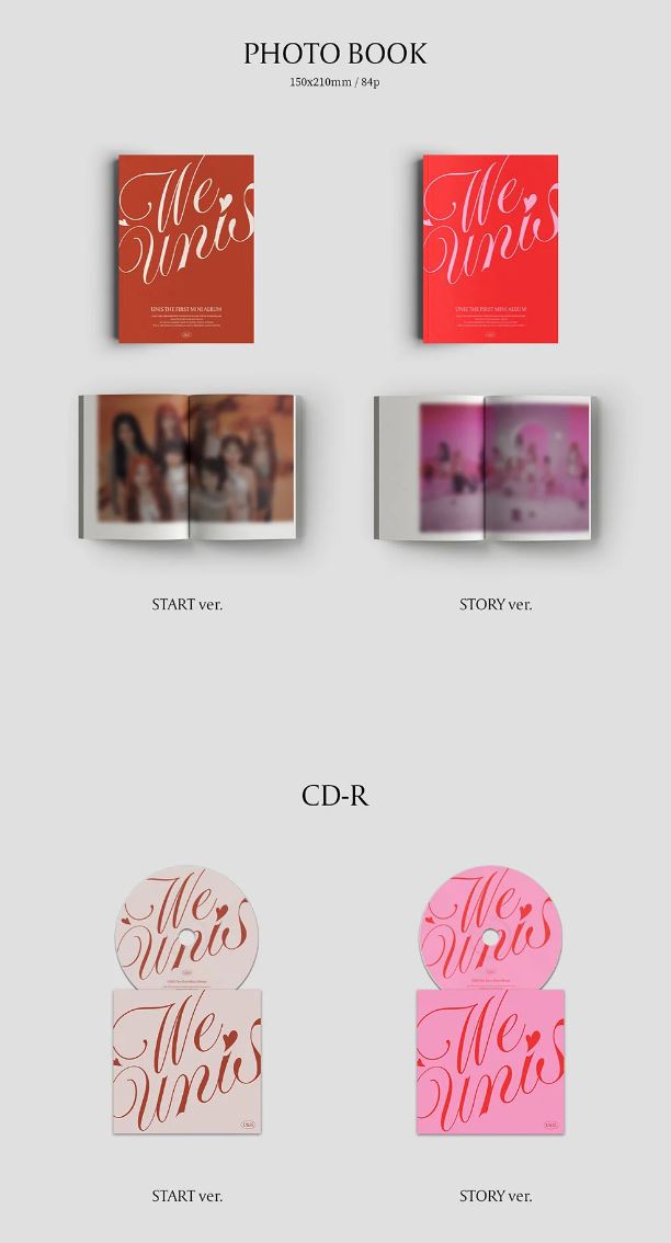 UNIS - WE UNIS (THE 1ST MINI ALBUM) PHOTOBOOK VER. SET + Weverse Gift Nolae