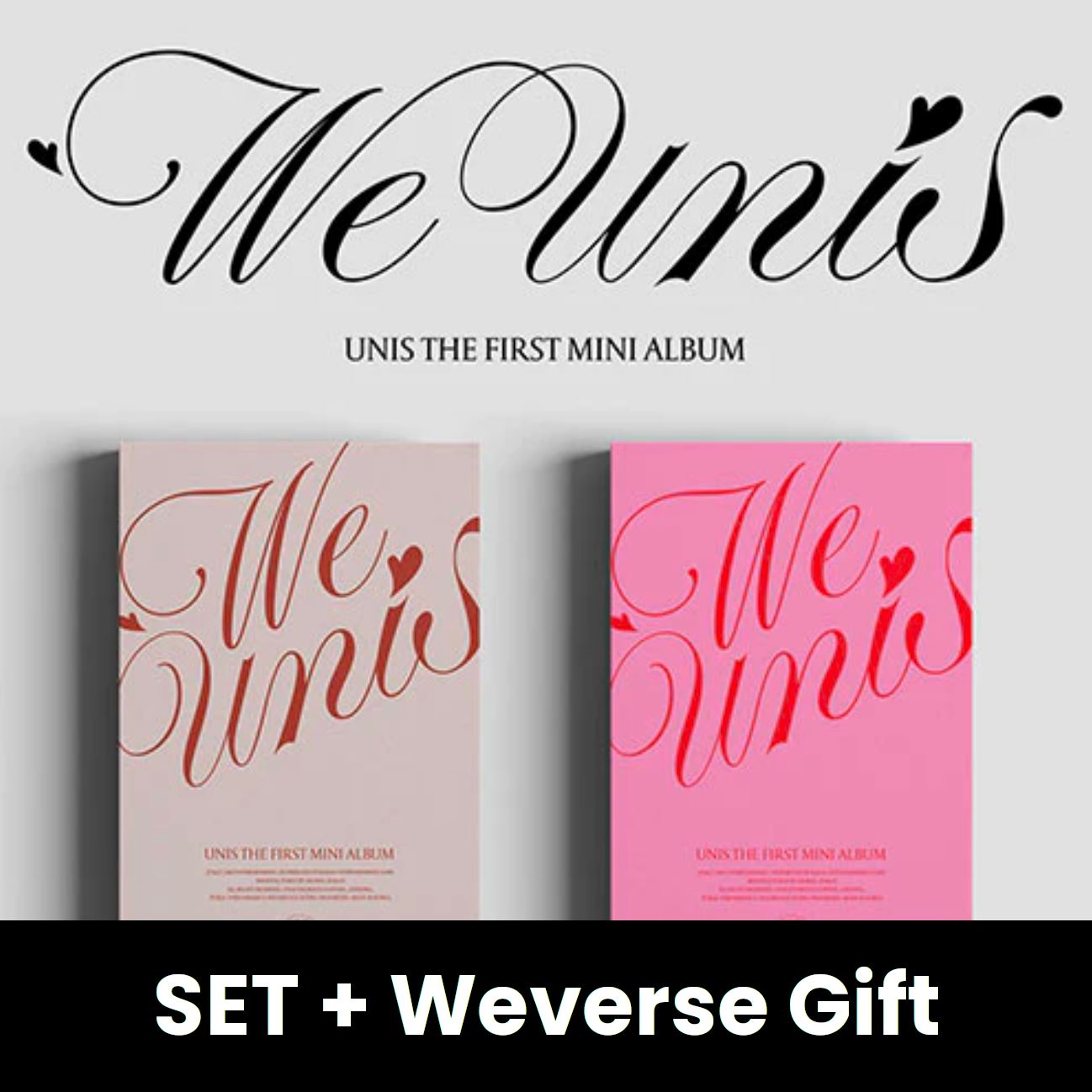 UNIS - WE UNIS (THE 1ST MINI ALBUM) PHOTOBOOK VER. SET + Weverse Gift Nolae