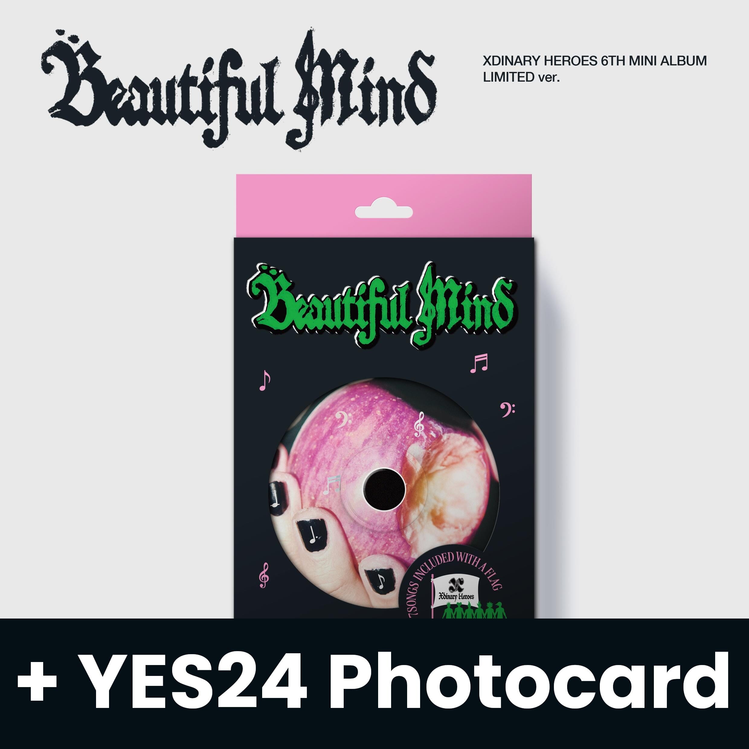 XDINARY HEROES - BEAUTIFUL MIND (LIMITED VER.) + YES24 Photocard Nolae